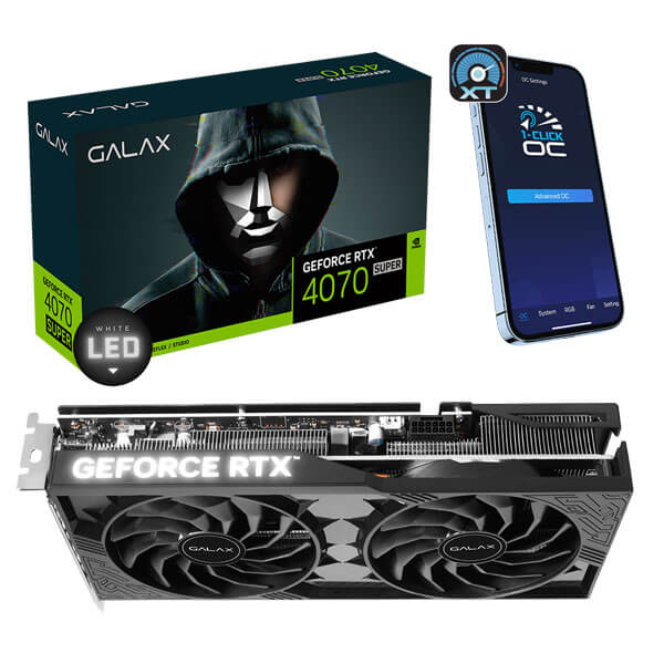 Galax RTX 4070 Super 2X (1-Click OC) 12GB Graphics Card